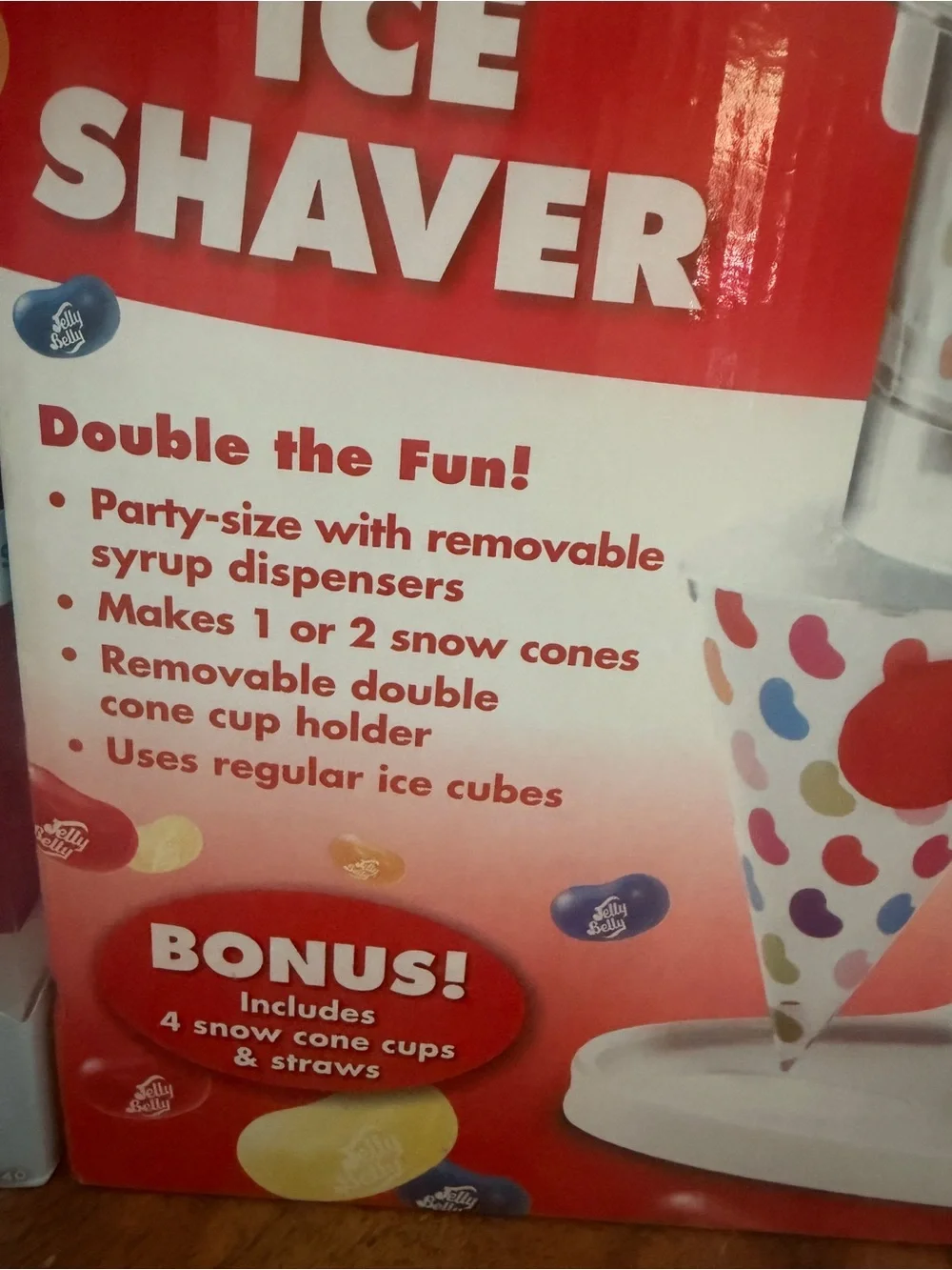 Jelly Belly Electric Ice Shaver Snow cone maker
